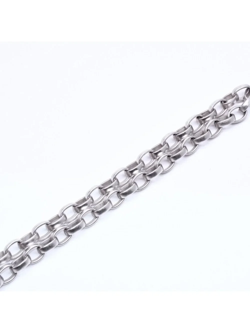 Chanel Necklace Silver Chain CC Logo Metal